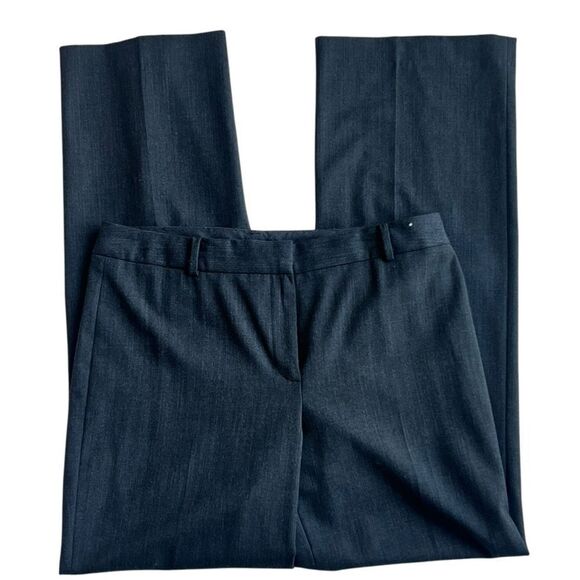 Jones New York High Rise Straight Leg Wool Blend Gray Casual Slacks Pants sz 10 - Picture 6 of 11